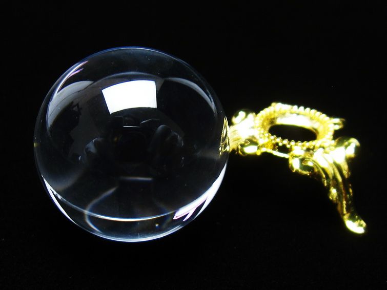 水晶 丸玉 ブラジル産 24mm 一点物 141-6411