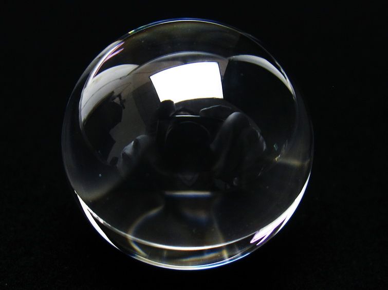 水晶 丸玉 ブラジル産 24mm 一点物 141-6418