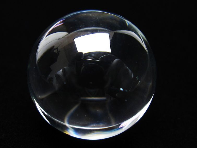 水晶 丸玉 ブラジル産 24mm 一点物 141-6422