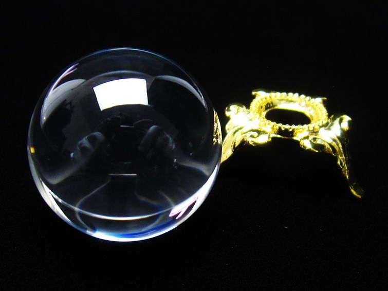 水晶 丸玉 ブラジル産 24mm 一点物 141-6425