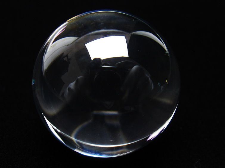 水晶 丸玉 ブラジル産 24mm 一点物 141-6426