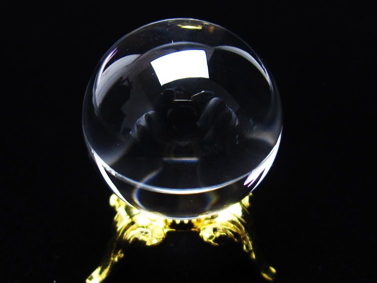 水晶 丸玉 ブラジル産 24mm 一点物 141-6426