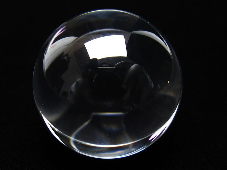 水晶 丸玉 ブラジル産 24mm 一点物 141-6431