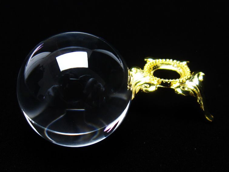 水晶 丸玉 ブラジル産 24mm 一点物 141-6431