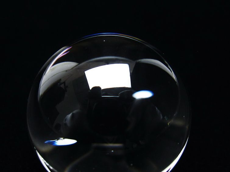 水晶 丸玉 ブラジル産 24mm 一点物 141-6432