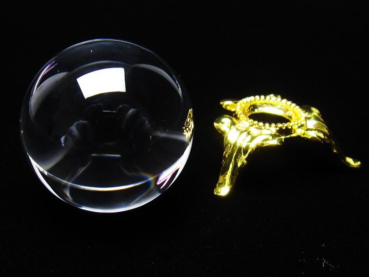 水晶 丸玉 ブラジル産 24mm 一点物 141-6435