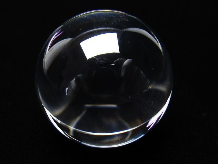 水晶 丸玉 ブラジル産 24mm 一点物 141-6436