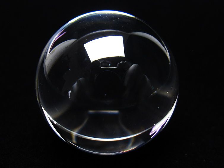 水晶 丸玉 ブラジル産 24mm 一点物 141-6437