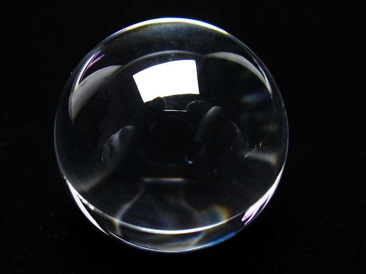 水晶 丸玉 ブラジル産 24mm 一点物 141-6442