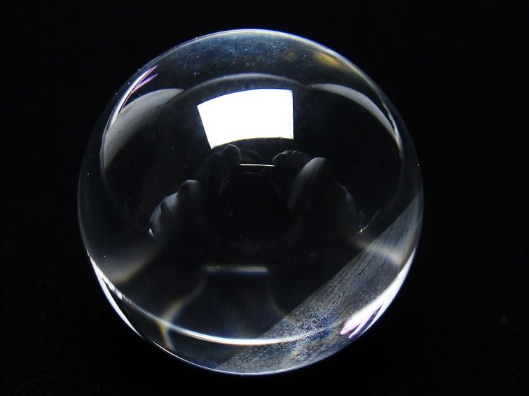水晶 丸玉 ブラジル産 24mm 一点物 141-6449