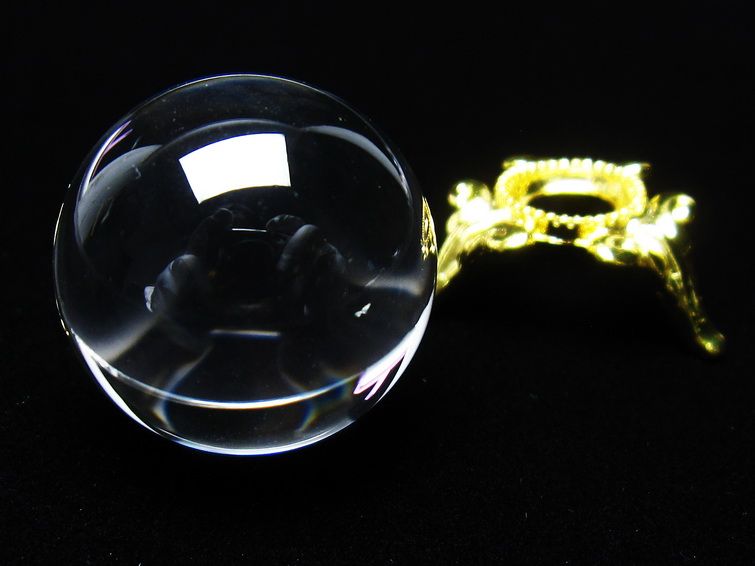 水晶 丸玉 ブラジル産 24mm 一点物 141-6451