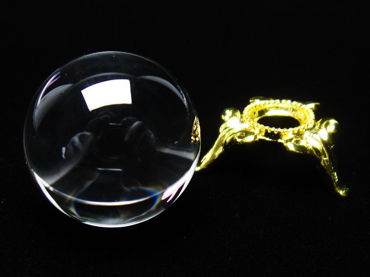 水晶 丸玉 ブラジル産 24mm 一点物 141-6459