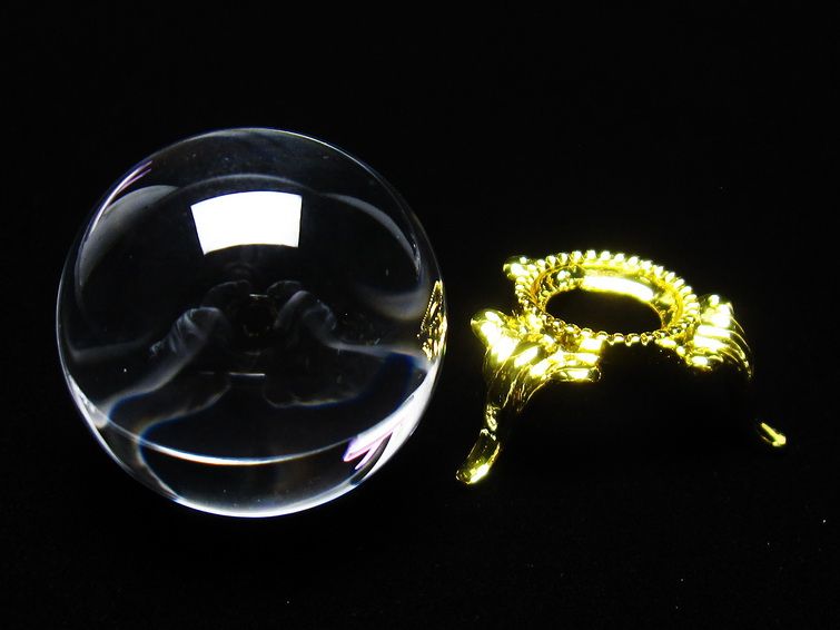 水晶 丸玉 ブラジル産 30mm 一点物 141-6477