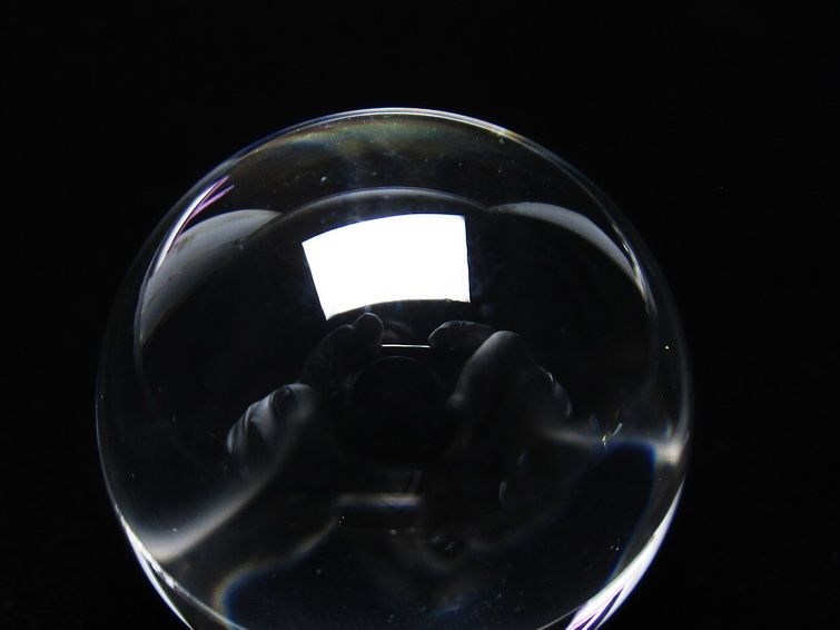 水晶 丸玉 ブラジル産 30mm 一点物 141-6478