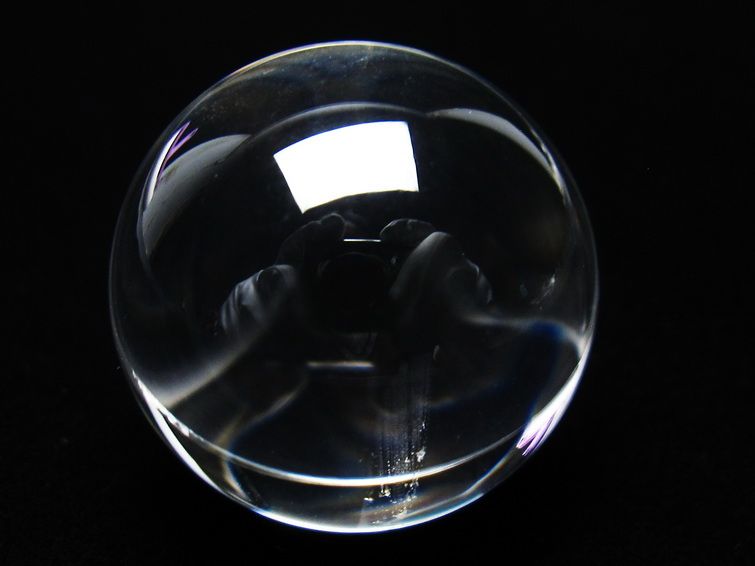 水晶 丸玉 ブラジル産 30mm 一点物 141-6487
