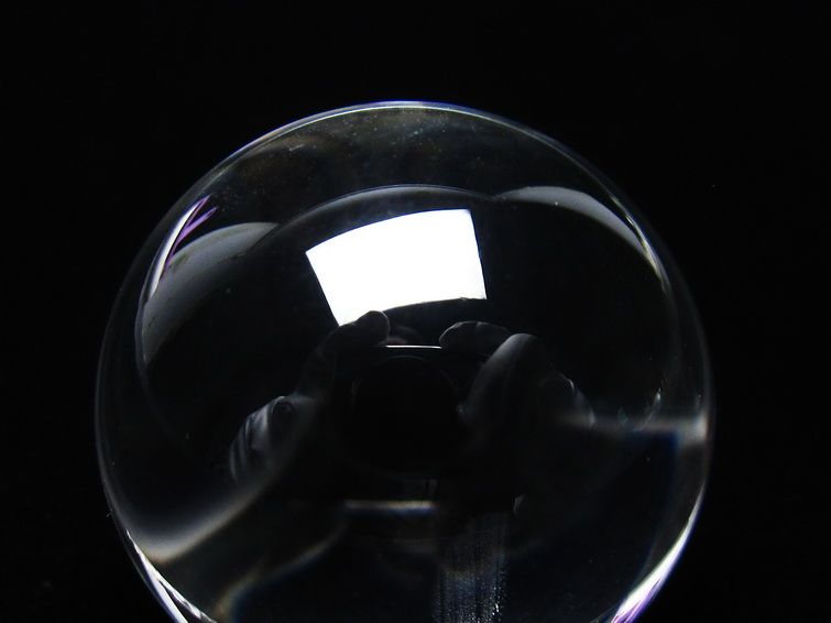 水晶 丸玉 ブラジル産 30mm 一点物 141-6487