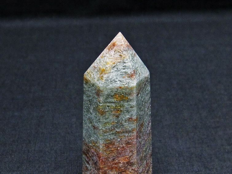 ガーデンファントム 六角柱 ガーデンクォーツ ポイント 庭園水晶 一点物 142-7417