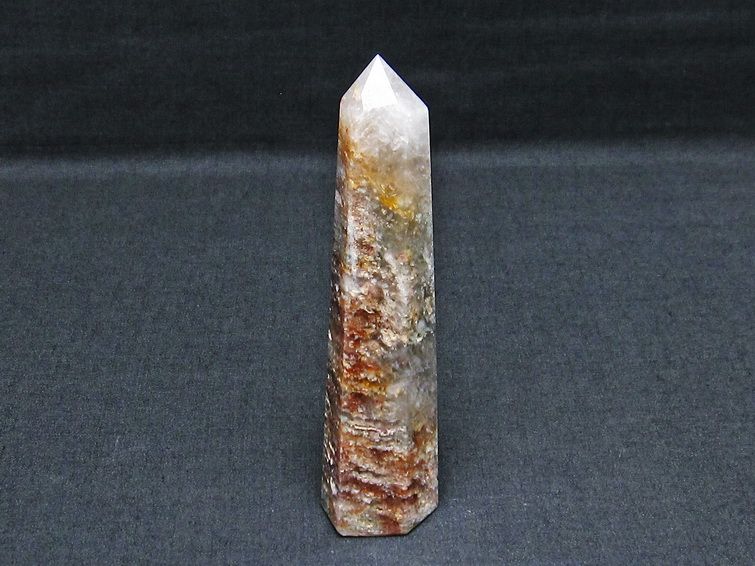 ガーデンファントム 六角柱 ガーデンクォーツ ポイント 庭園水晶 一点物 142-7422
