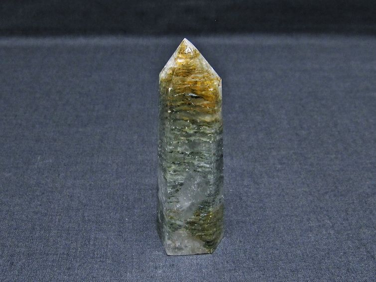 ガーデンファントム 六角柱 ガーデンクォーツ ポイント 庭園水晶 一点物 142-7428