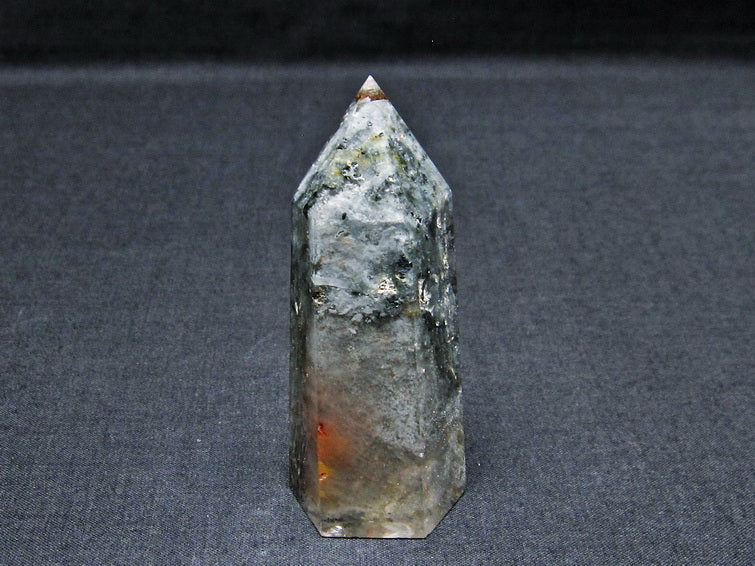 ガーデンファントム 六角柱 ガーデンクォーツ ポイント 庭園水晶 一点物 142-7436