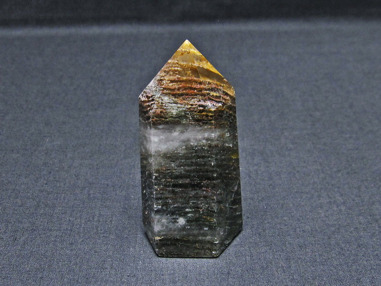 ガーデンファントム 六角柱 ガーデンクォーツ ポイント 庭園水晶 一点物 142-7442