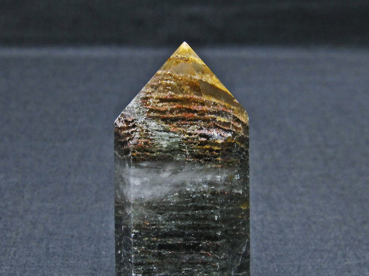 ガーデンファントム 六角柱 ガーデンクォーツ ポイント 庭園水晶 一点物 142-7442