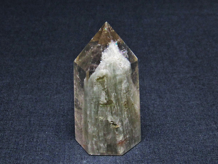ガーデンファントム 六角柱 ガーデンクォーツ ポイント 庭園水晶 一点物 142-7487