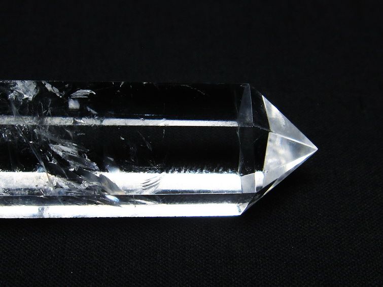 水晶 六角柱 ダブルポイント 原石 ポイント 一点物 142-7751
