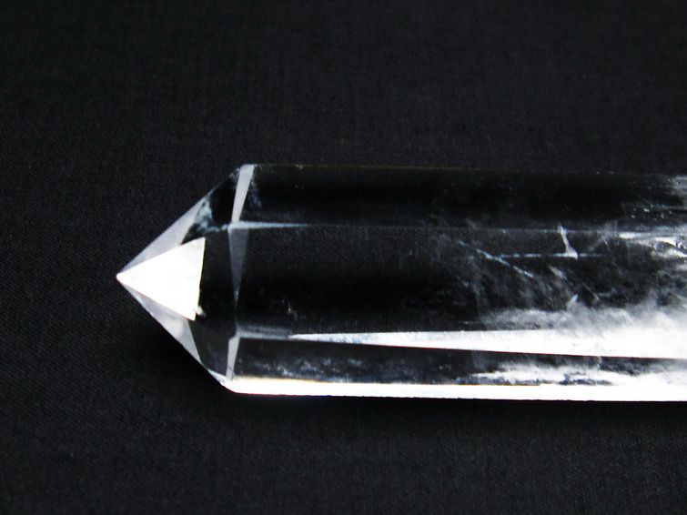 水晶 六角柱 ダブルポイント 原石 ポイント 一点物 142-7754