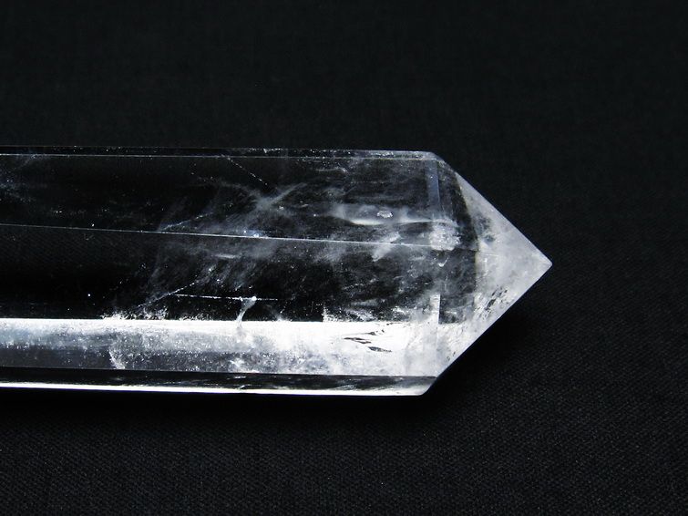水晶 六角柱 ダブルポイント 原石 ポイント 一点物 142-7754