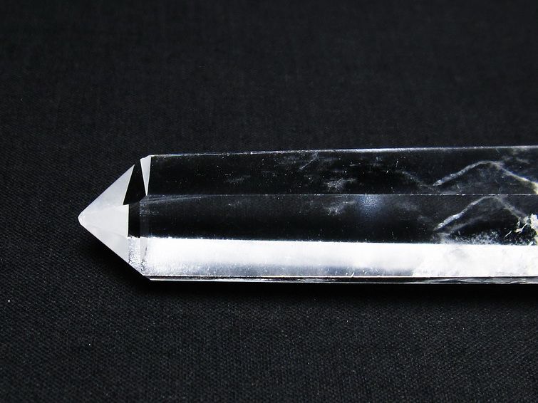 水晶 六角柱 ダブルポイント 原石 ポイント 一点物 142-7758