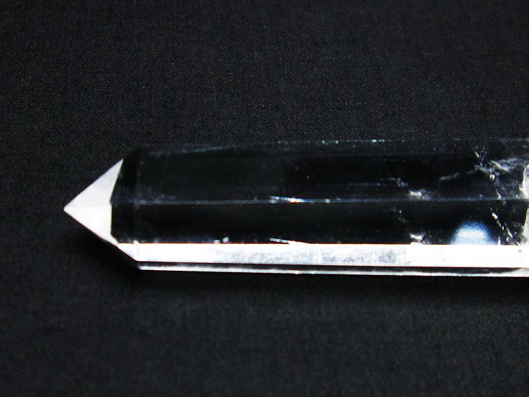 水晶 六角柱 ダブルポイント 原石 ポイント 一点物 142-7762