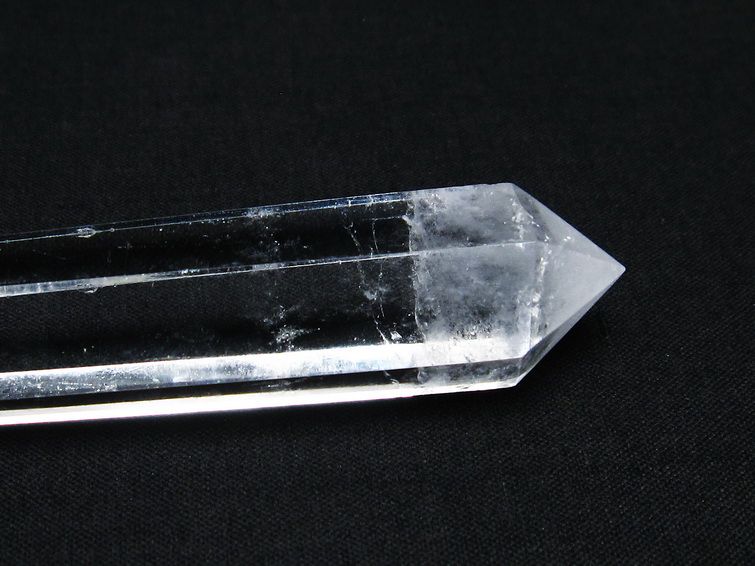 水晶 六角柱 ダブルポイント 原石 ポイント 一点物 142-7762