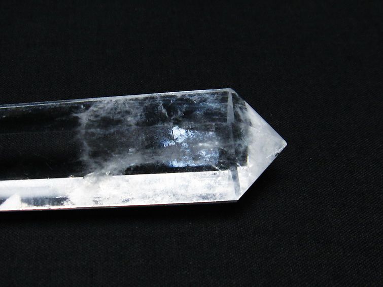 水晶 六角柱 ダブルポイント 原石 ポイント 一点物 142-7766