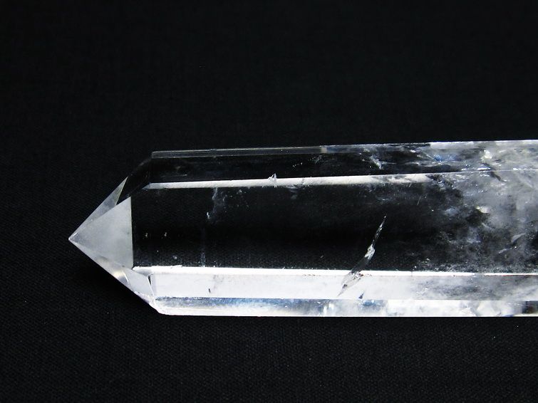水晶 六角柱 ダブルポイント 原石 ポイント 一点物 142-7768