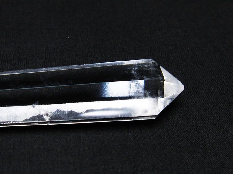 水晶 六角柱 ダブルポイント 原石 ポイント 一点物 142-7788