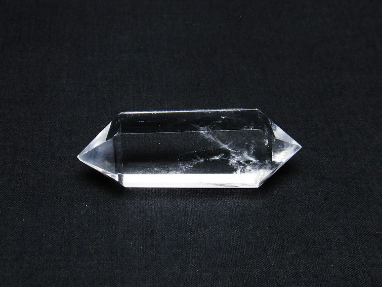 水晶 六角柱 ダブルポイント 原石 ポイント 一点物 142-7867