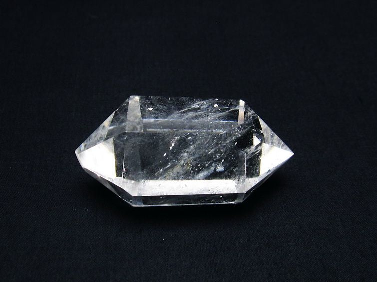 水晶 六角柱 ダブルポイント 原石 ポイント 虹入り 一点物 142-7911
