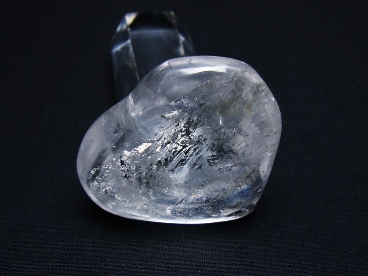 水晶 ハート置物 一点物 145-1478