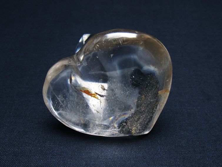 水晶 ハート置物 一点物 145-1495