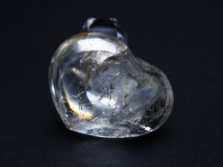 水晶 ハート置物 一点物 145-1515
