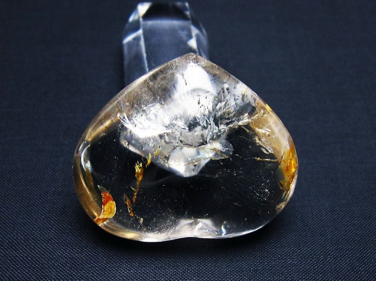 水晶 ハート置物 一点物 145-1572