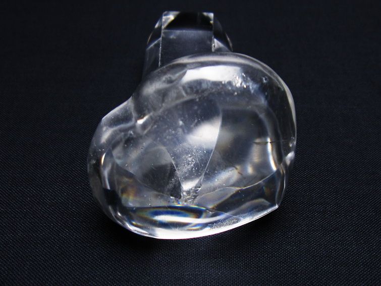 水晶 ハート置物 一点物 145-1604