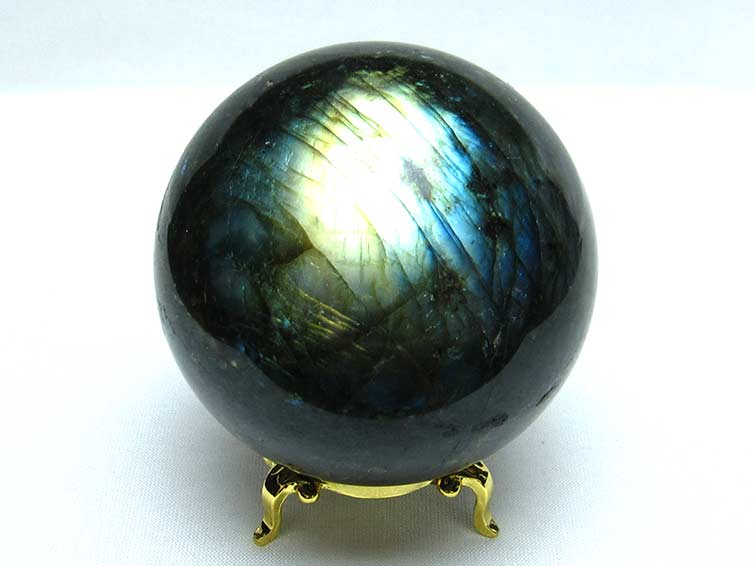 ラブラドライト 丸玉 74mm スフィア 一点物 151-5042