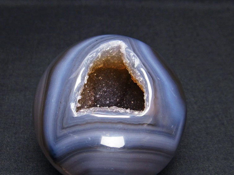 アゲート 笑口丸玉 ジオード スフィア 丸玉 一点物  151-5622 【sold out】