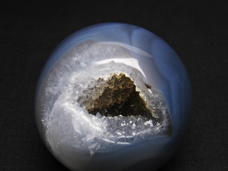 アゲート 笑口丸玉 ジオード スフィア 丸玉 一点物 151-5644 – 天然石