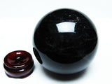 1.2Kg モリオン 丸玉 黒水晶 スフィア 94mm 一点物 151-5916