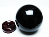 1.3Kg モリオン 丸玉 黒水晶 スフィア 98mm 一点物  151-5922