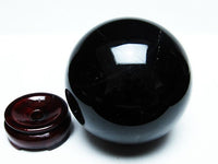1.2Kg モリオン 丸玉 黒水晶 スフィア 95mm 一点物  151-5924