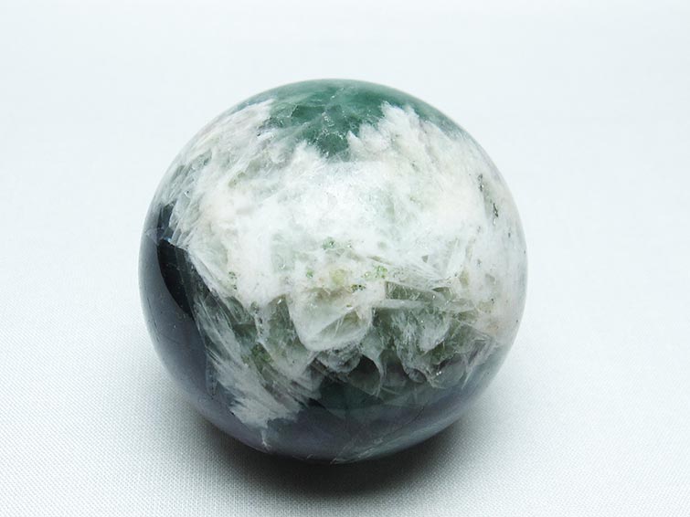 エンジェルフェザー フローライト 丸玉 60mm 一点物 151-7225